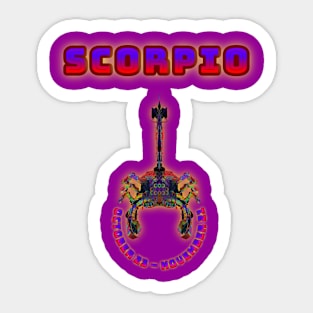 Scorpio 4b Magenta Sticker